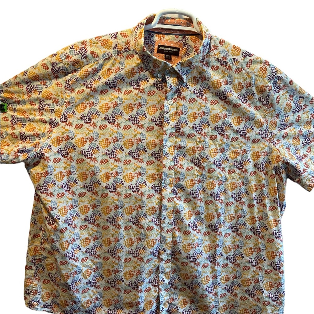 Johnston & Murphy rainbow pineapple shirt 3x
